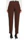 s.Oliver Black Label Rita Comfort: twill trousers with a belt - brown (8774)