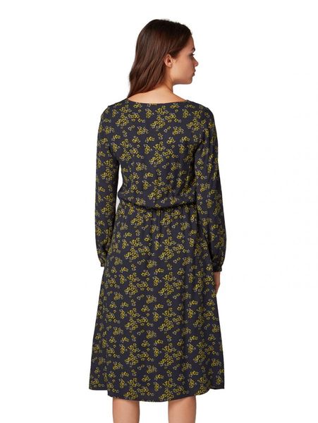 Tom Tailor Dress with flower print - blue/green (20595)