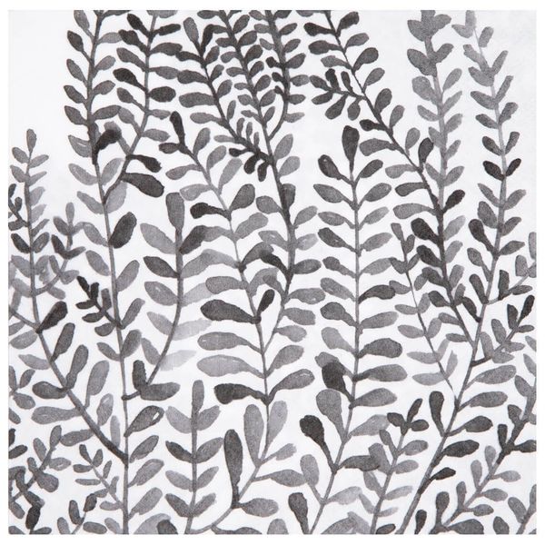 Räder Serviettes de table (33x33cm) - gris/blanc (NC)