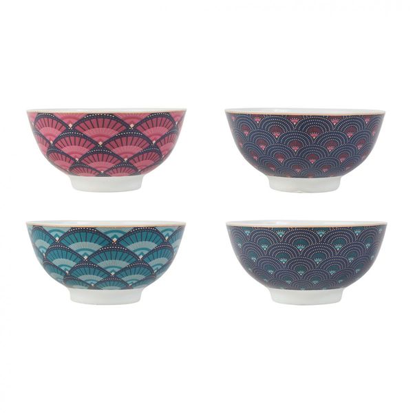 SEMA Design Set de bols (Ø12x6cm) - cyan/violet (00)