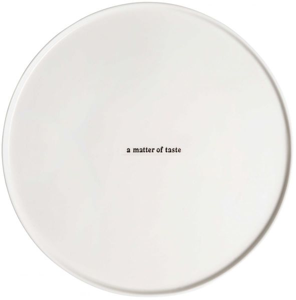 Räder Plate "A Matter Of Taste" - white (NC)