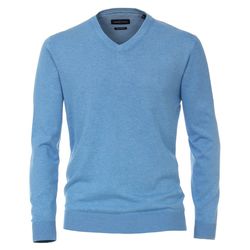 Casamoda V-neck jumper - blue (127)