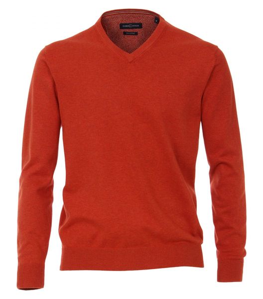 Casamoda V-neck jumper - orange (486)