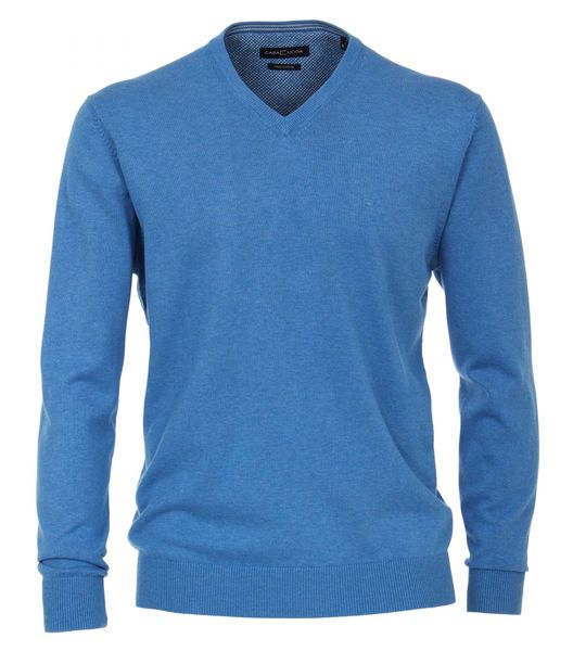 Casamoda V-neck jumper - blue (101)