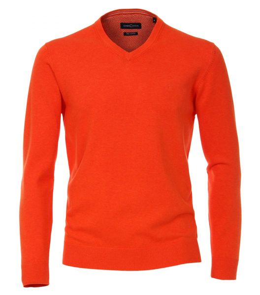 Casamoda Pullover mit V-Ausschnitt - orange (450)