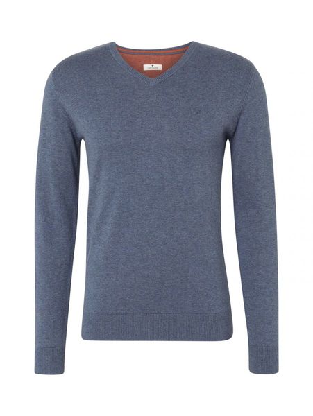Tom Tailor Simple knitted jumper - blue (18964)