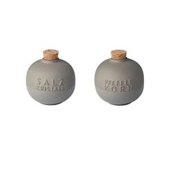 Räder Spice bottles (set of 2) - gray/brown (NC)