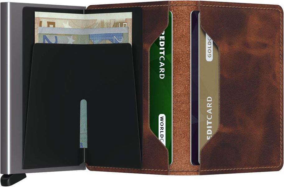 Secrid Slim Wallet Vintage (68x102x16mm) - brown (BROWN)