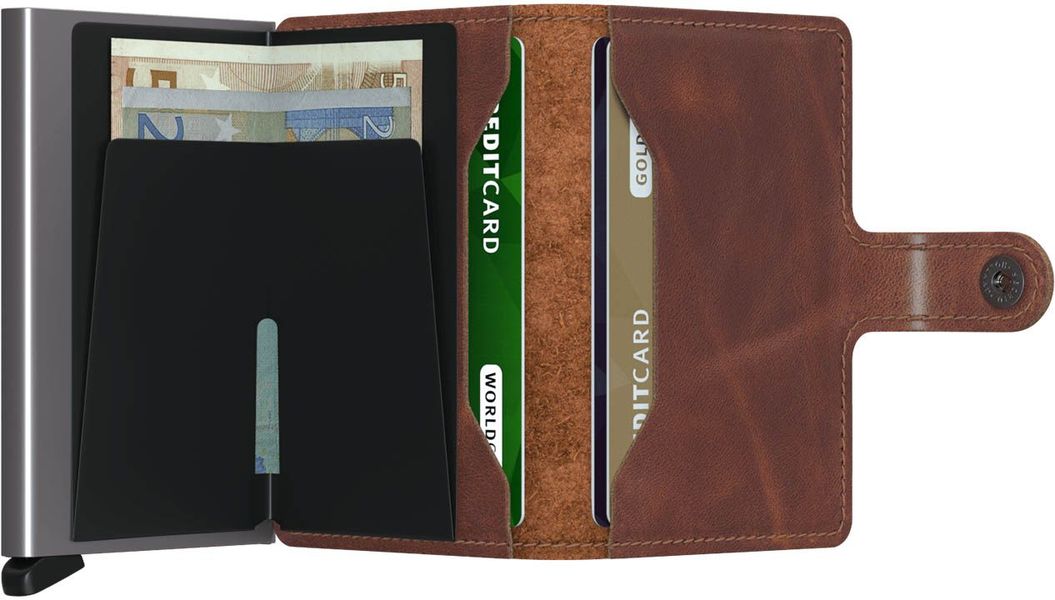 Secrid Mini Wallet Vintage (65x102x21mm) - braun (BROWN)