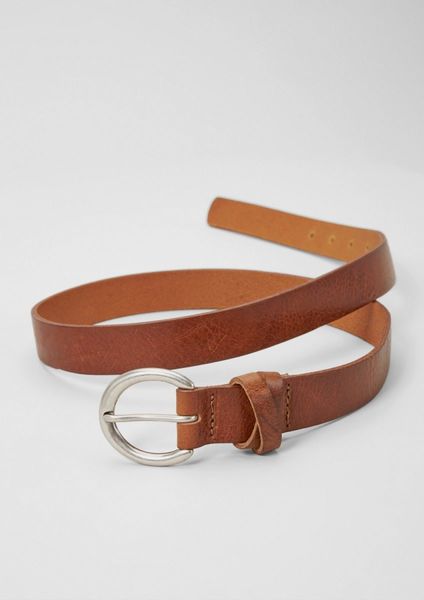 s.Oliver Red Label Elegant leather belt - brown (8786)