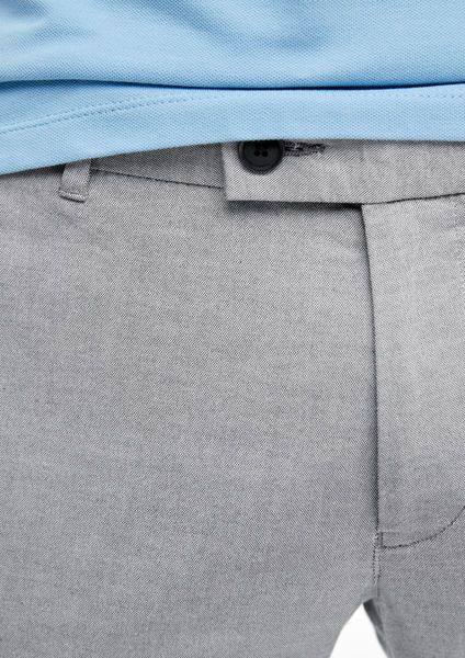 s.Oliver Black Label Slim Fit: chino pants - gray (91W1)