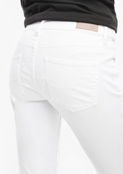 Q/S designed by Slim Fit: Slim leg-toile de jean - blanc (0100)