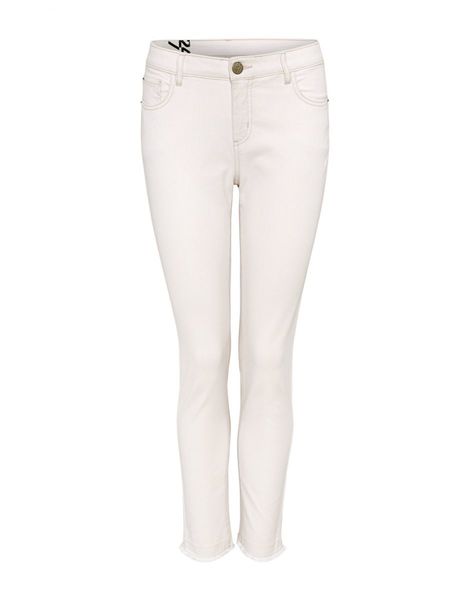 Opus Boyfriend jeans Lucy - beige/white (7399)