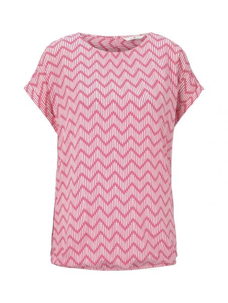 Tom Tailor Blouse with an all-over print - pink (21301)