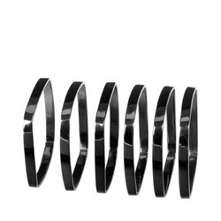 Blomus Napkin rings (6 pieces) - Fino - black (00)