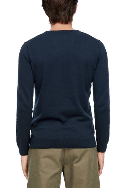 s.Oliver Red Label Regular fit: fine knit sweater - blue (5978)