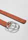 s.Oliver Red Label Leather belt with a decorative buckle - brown (8756)