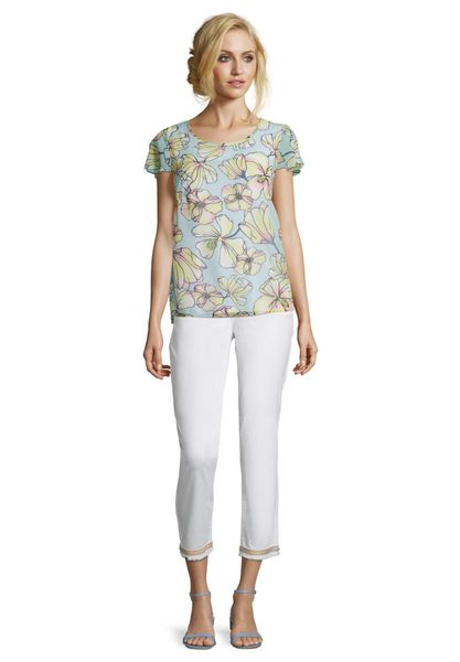 Betty Barclay Overblouse - blue/yellow (2883)