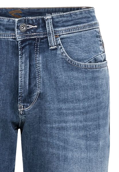 Camel active Modern slim fit: 5-pocket jeans - Madison - blue (84)