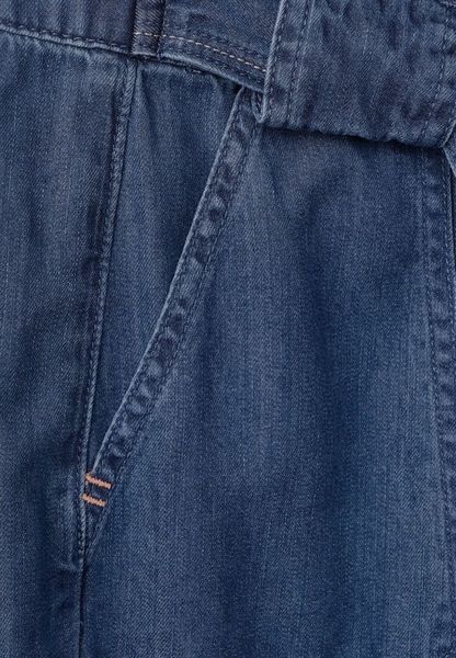 Cecil Wide leg pants in denim look - blue (10315)