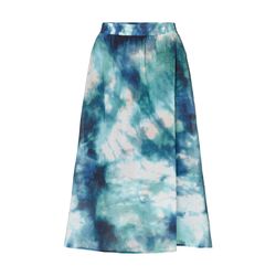 Marc O'Polo Skirt made from printed voile fabric - blue (T27)