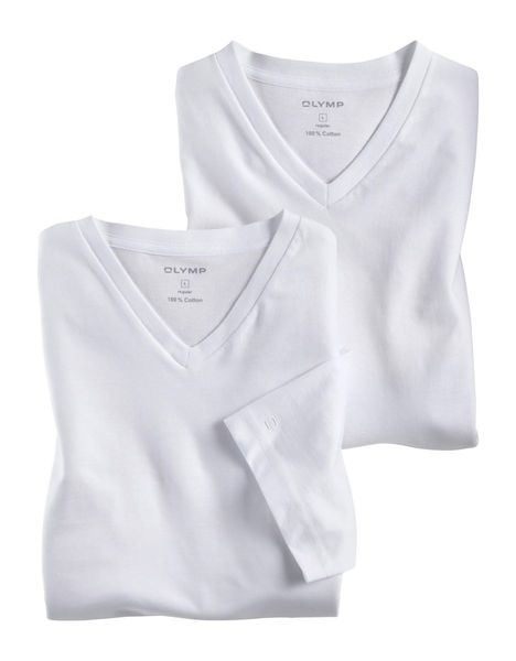 Olymp Modern Fit: basic t-shirt - blanc (00)
