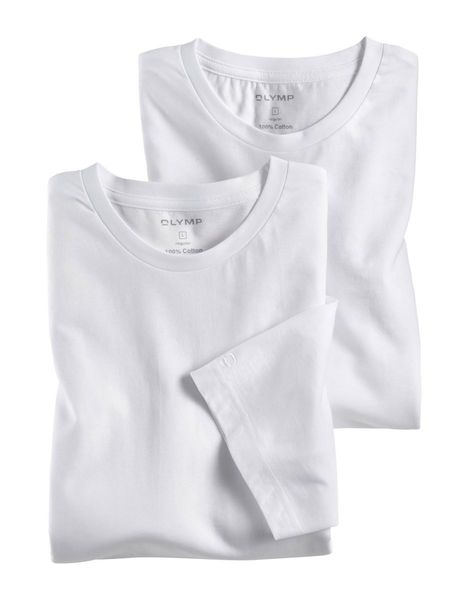Olymp Modern fit : shirt basique - blanc (00)