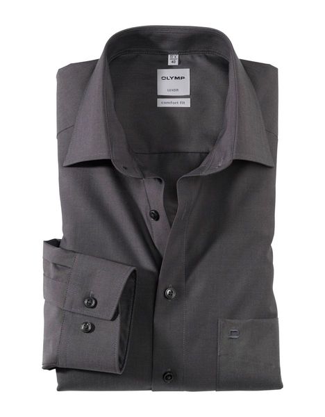 Olymp Comfort Fit : shirt - gray (67)