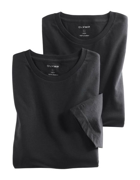 Olymp Modern fit: Basic Shirts - schwarz (68)