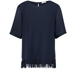 Gerry Weber Collection Blouse top with a frayed hem - blue (80837)