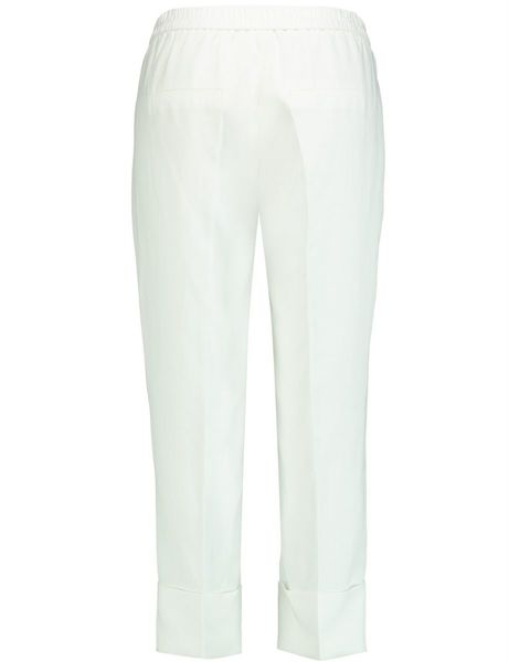 Gerry Weber Collection Pantalon 3/4 en lin lyocell - blanc (99700)