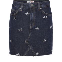 Tommy Jeans Mini jeans skirt with signature embroidery - blue (1BJ)