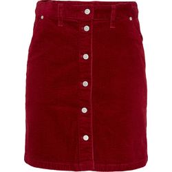 Tommy Jeans Jupe en velours côtelé avec boutons - rouge (XLK)