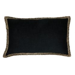 Pomax Cushion (50x30cm) - black/beige (BLA)