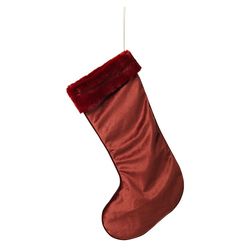 Broste Copenhagen Christmas sock (40x26x1,5cm) - red (00)