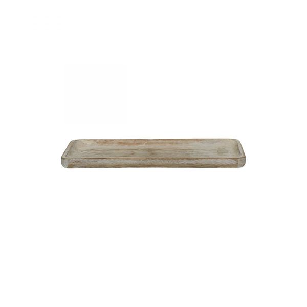 Pomax Wooden tray (24,5x12x1,6cm) - brown (00)