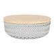 Handed by Basket WONDER with lid (Ø21x8cm) - gray (98)