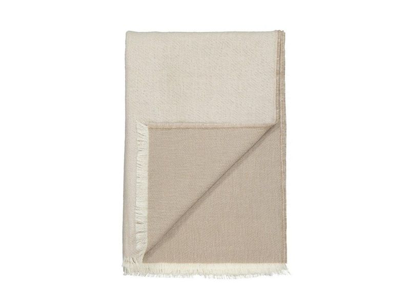 Elvang Couverture en laine de haute qualité (130x190cm) - beige (00)