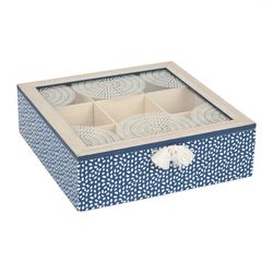 SEMA Design Boîte à thé (23x23x7cm) - bleu (00)