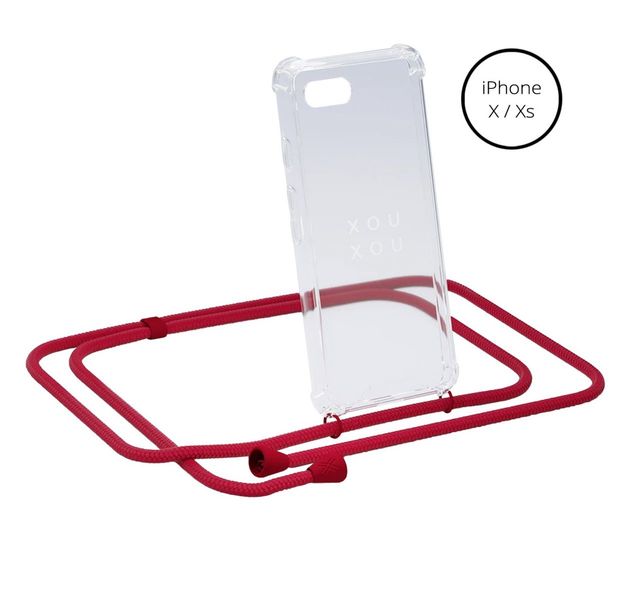 Xouxou Coque collier iPhone X/XS - rouge (00)