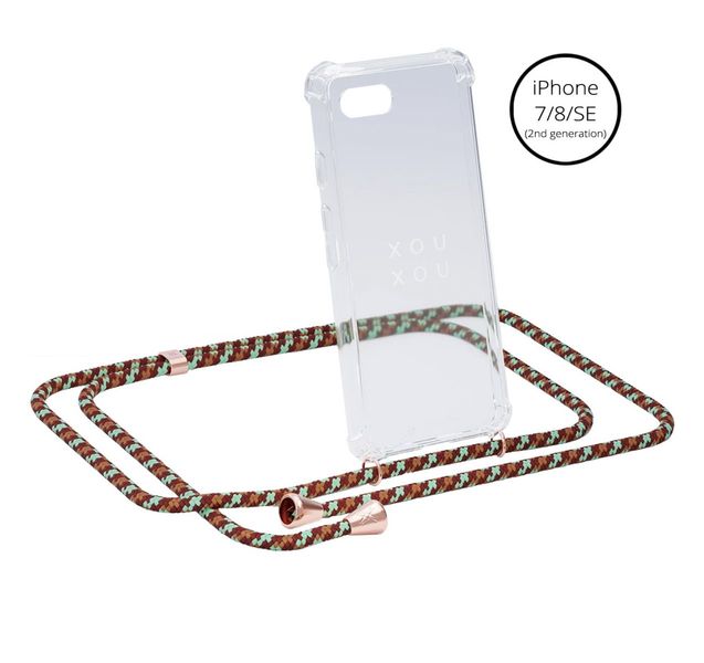Xouxou Smartphone Necklace iPhone 7/8/SE - brown (00)