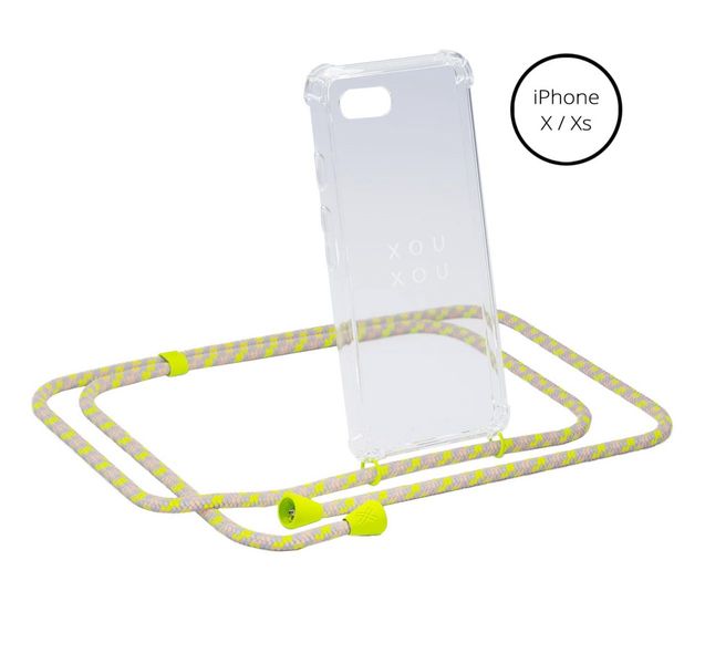 Xouxou Coque collier iPhone X/XS - jaune/beige (00)