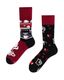 Many Mornings Socks DARK ESPRESSO - black/red/brown (00)