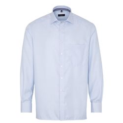 Eterna Confort Fit: chemise à manches longues - bleu (12)