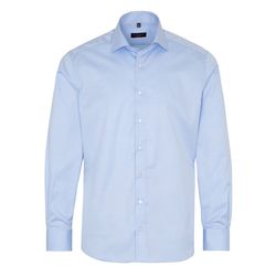 Eterna Modern Fit: Langarmhemd - blau (10)