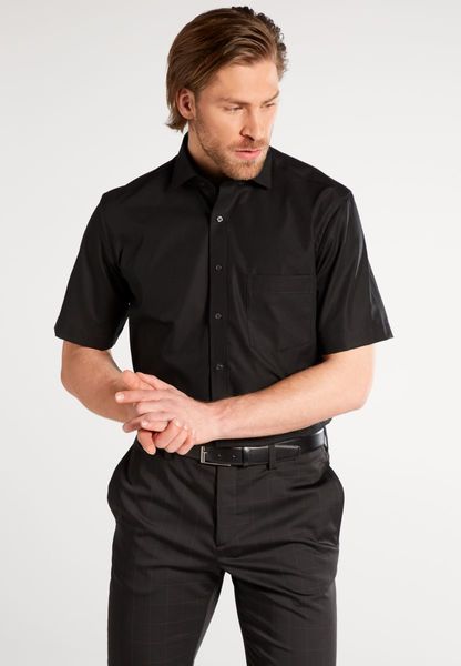 Eterna Short sleeve shirt Modern Fit - black (39)