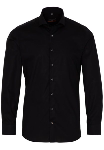 Eterna Slim fit : long sleeve shirt - black (39)