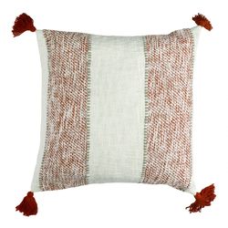 Pomax Pillow 45x45cm  - white/red (BRI)
