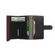 Secrid Mini wallet Saffiano - black/brown (BROWN)