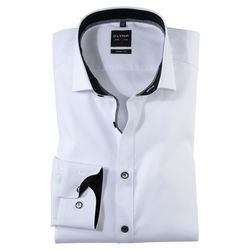 Olymp Body Fit: business shirt - white (67)
